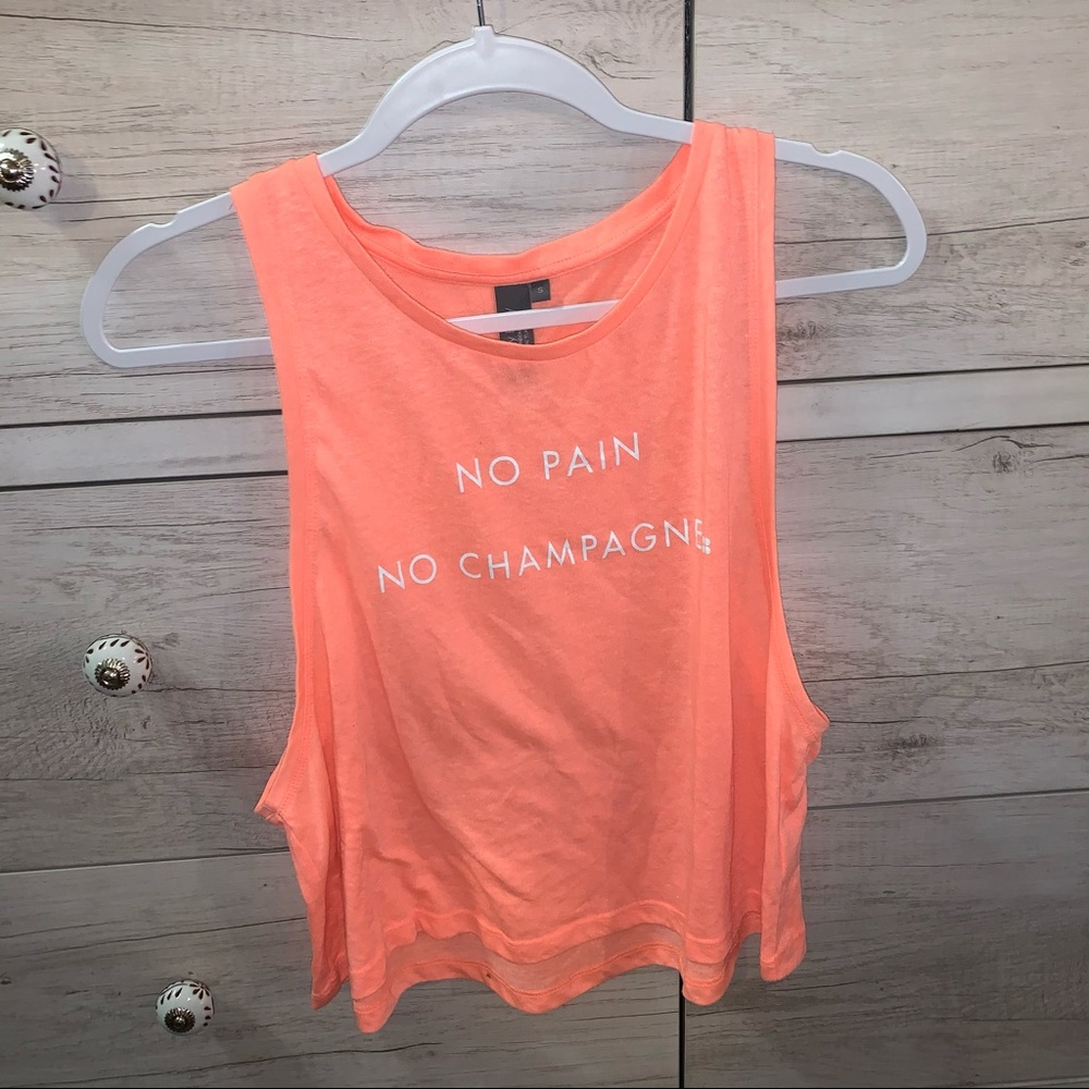 Sweaty Betty “No pain no champagne” tank